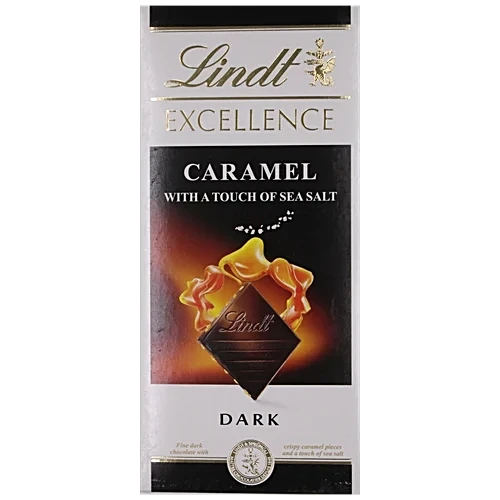 Lindt Excellence Caramel Sea Salt Dark Chocolate Bar 100 g