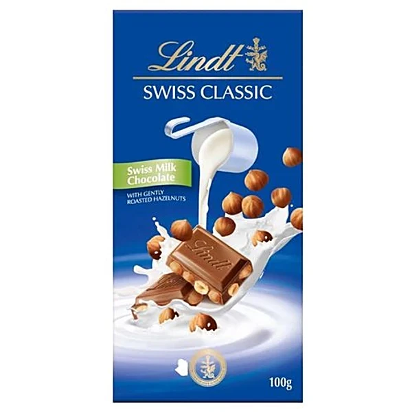 Lindt Swiss Classic Milk Chocolate Bar 100 g