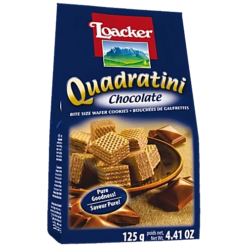 Loacker Quadratini Chocolate Wafers 125 g