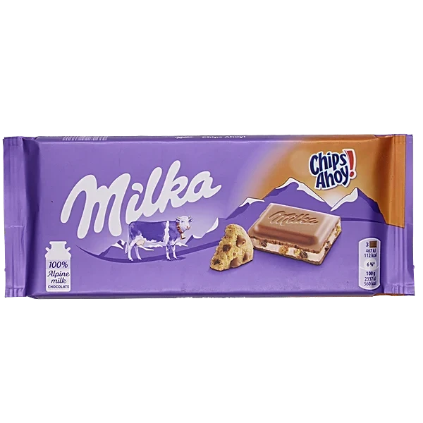 Milka Chips Ahoy Milk Chocolate Bar 100 g