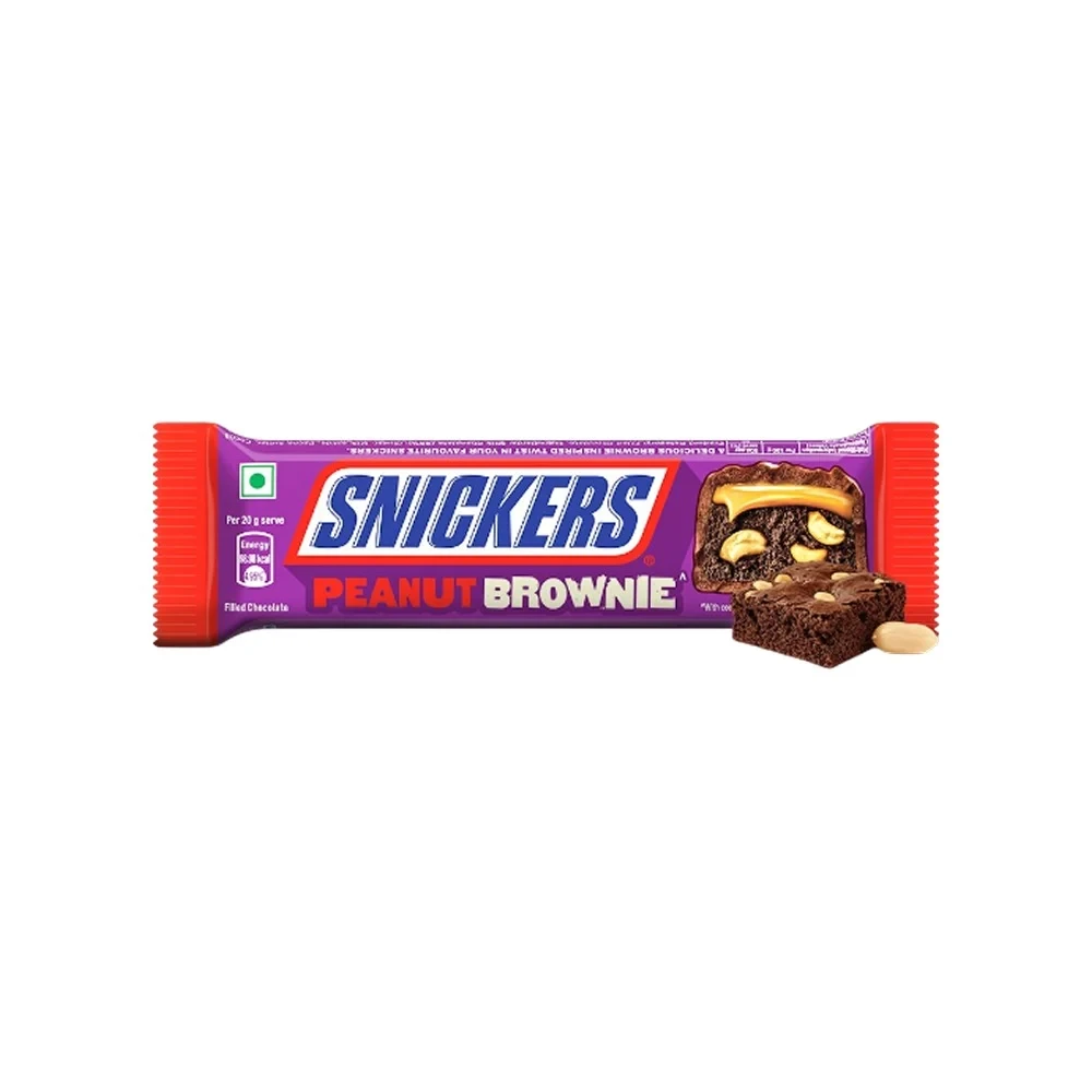 Snickers Peanut Brownie Chocolate Filled Bar 45 g