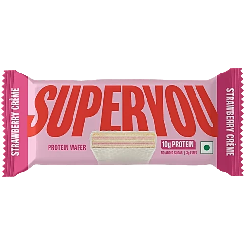SuperYou Strawberry Creme Wafer Protein Bar 40g