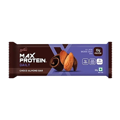 RiteBite Max Protein Daily Choco Almond 10 g Protein Bar 50g