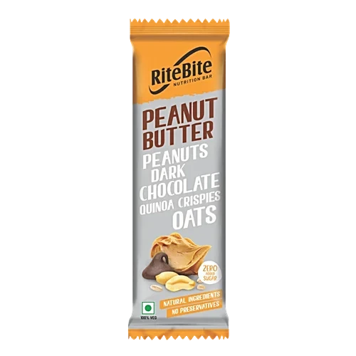 RiteBite Peanut Butter 4g Protein Bar 40g